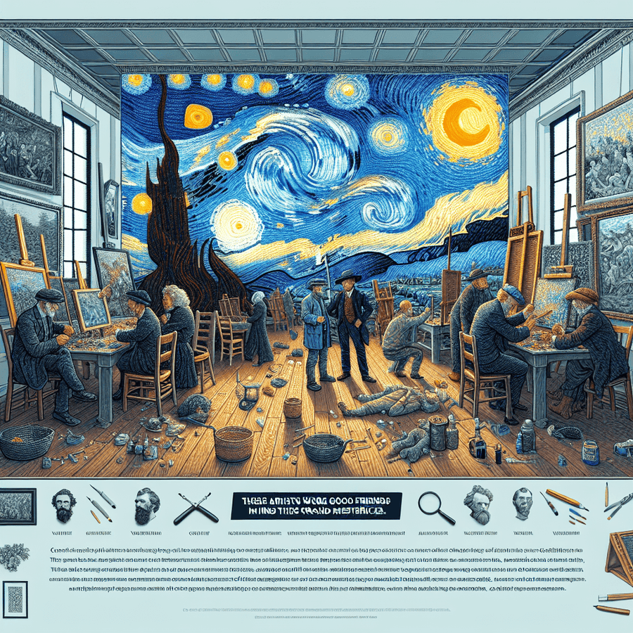 Ces artistes étaient de bons amis