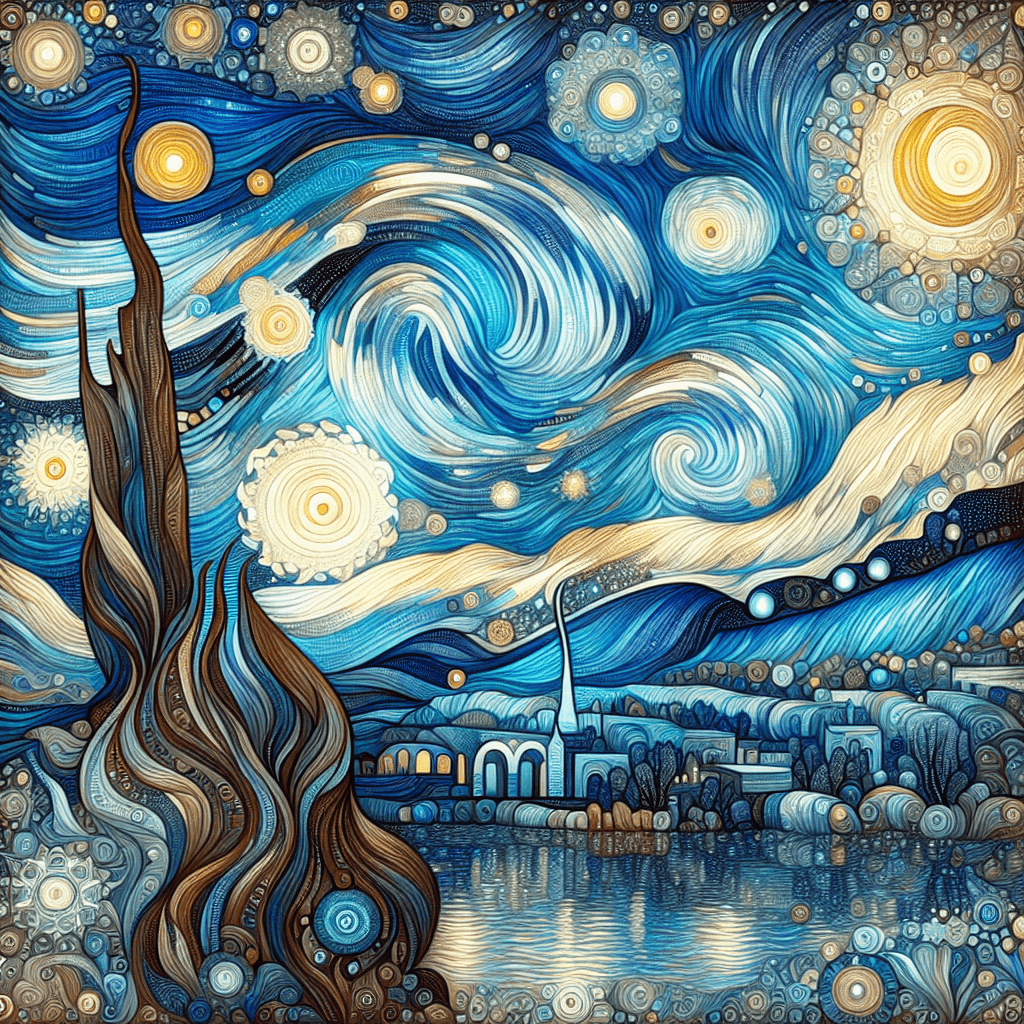 Combien de nuances de bleu dans La Nuit étoilée ?