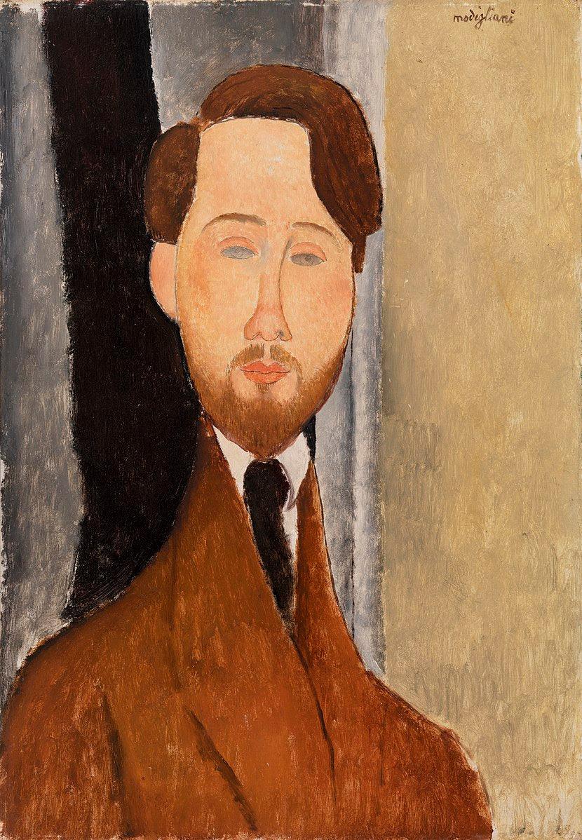 Portrait de Léopold Zborowski (1916-1919) | MonOeuvred'art.com 90x120cm