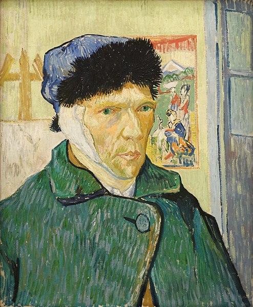 Autoportrait à l'oreille bandée (1889) | MonOeuvred'art.com 90x120cm