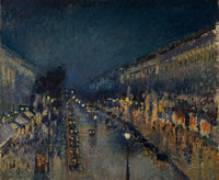 boulevard-montmartre-effet-de-nuit | MonOeuvred'art.com | 90x120cm