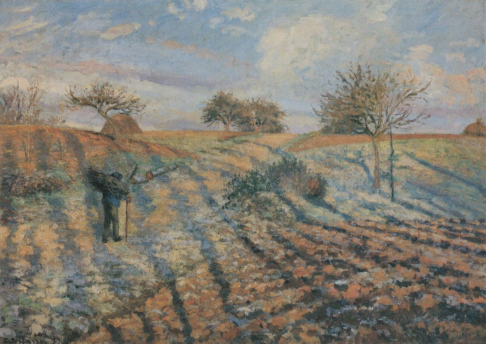 gelee-blanche-ancienne-route-d-ennery-pontoise-1873 | MonOeuvred'art.com | 90x120cm