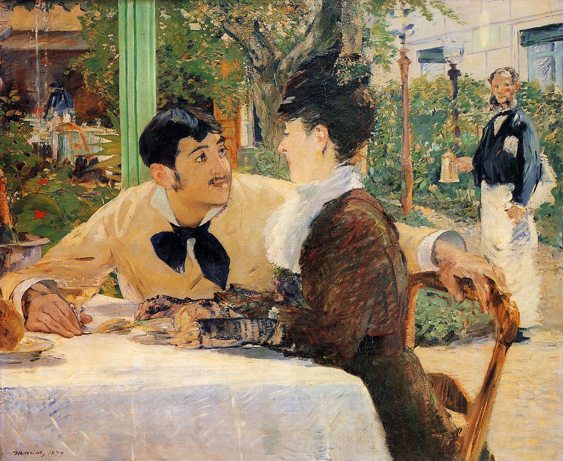 Chez le père Lathuille (1879) | MonOeuvred'art.com 90x120cm