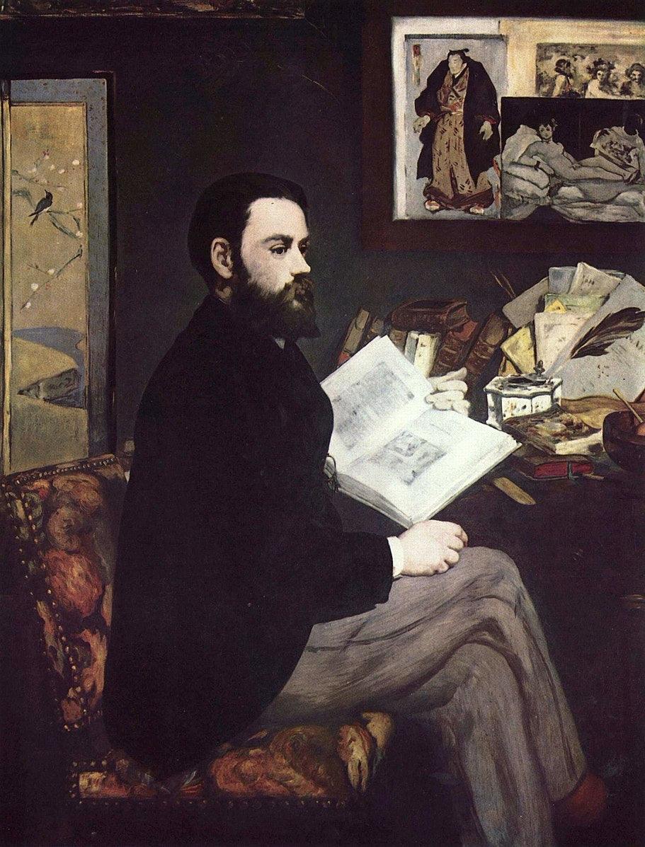 Portrait d'Émile Zola (1868) | MonOeuvred'art.com 90x120cm