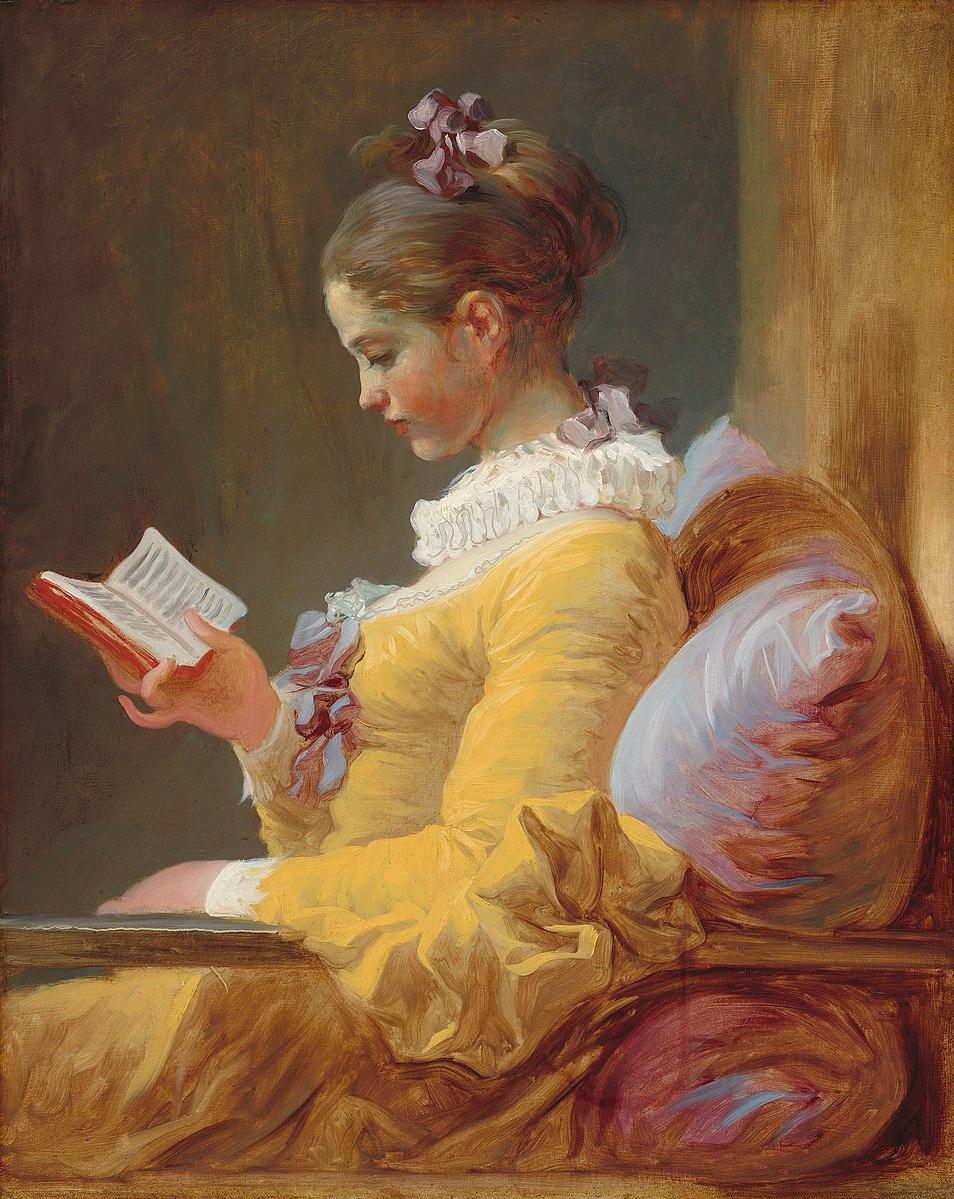 La Liseuse (c. 1770-1772) | MonOeuvred'art.com 90x120cm