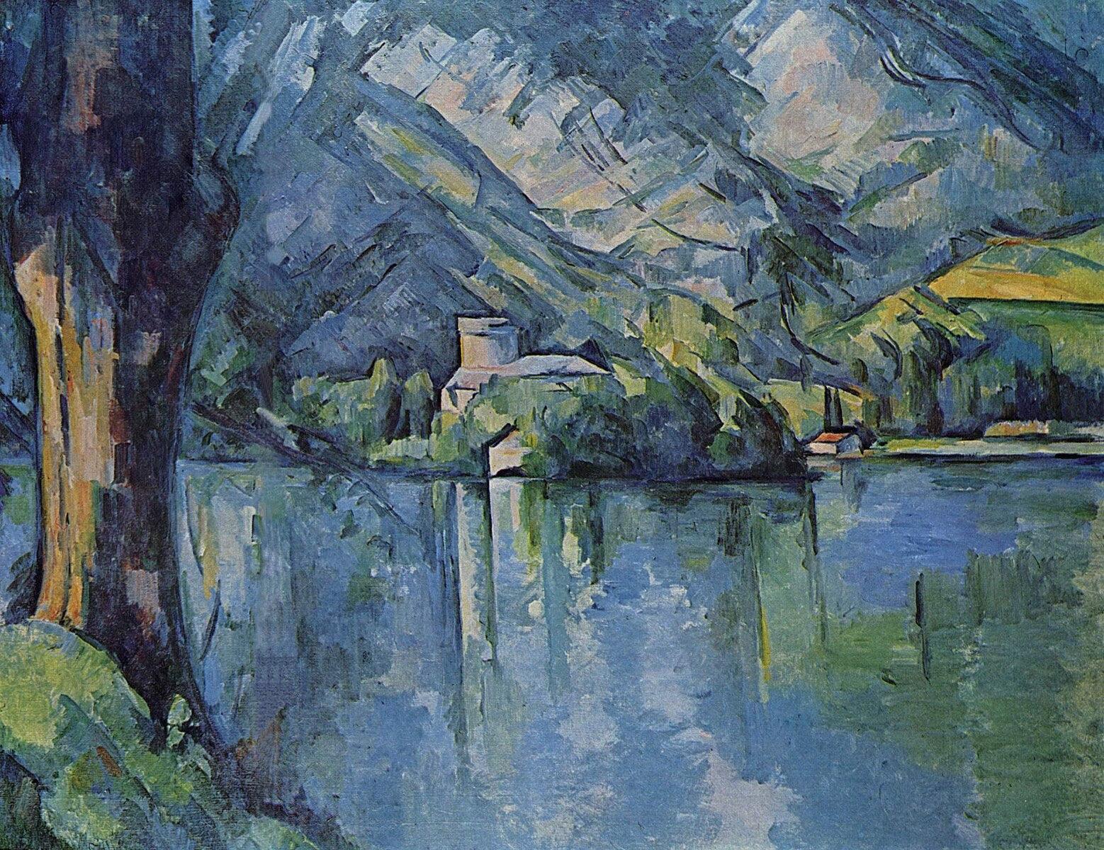 Le Lac d'Annecy (1896) | MonOeuvred'art.com 90x120cm