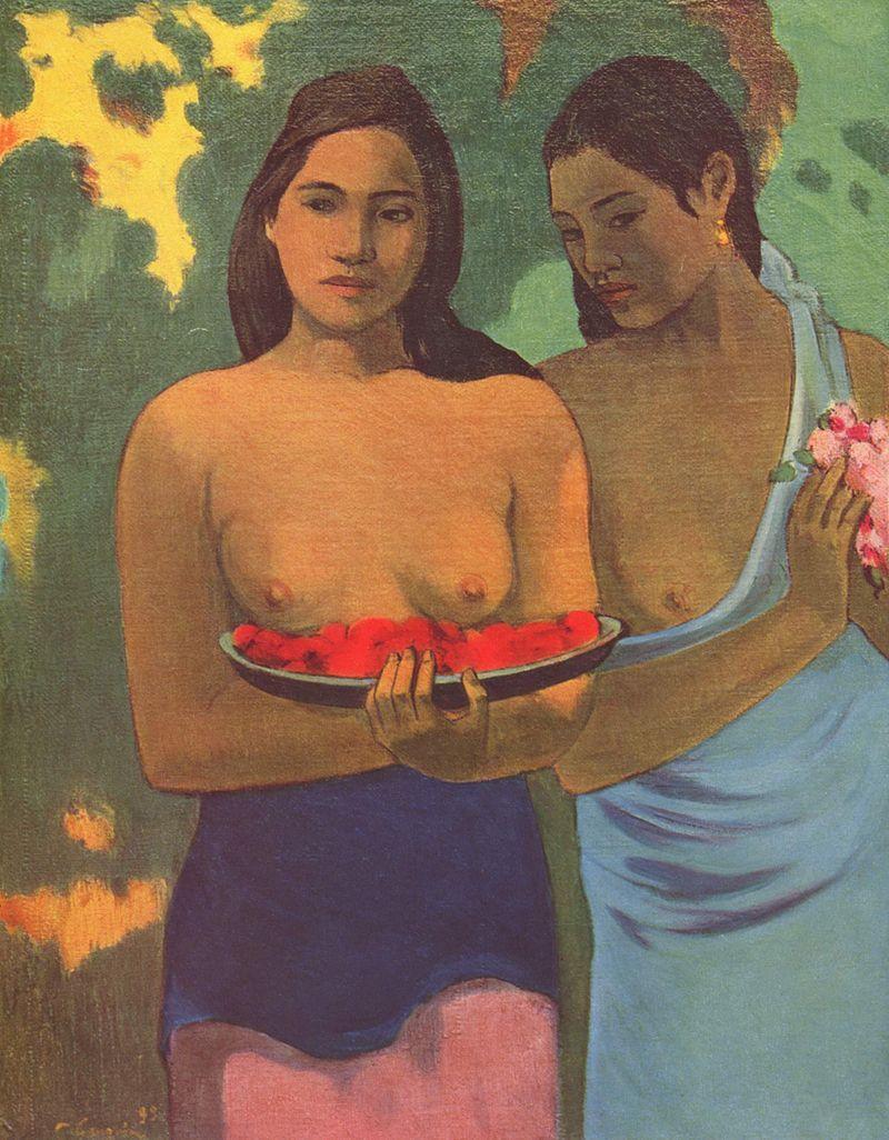 Les Seins aux fleurs rouges (1899) | MonOeuvred'art.com 90x120cm