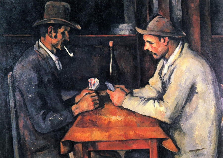 Les Joueurs de cartes à deux (1890-1892) | MonOeuvred'art.com 90x120cm