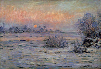 Soleil d'hiver à Lavacourt (1879-1880) | MonOeuvred'art.com 90x120cm