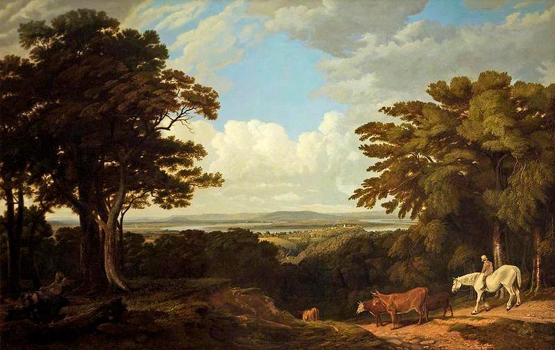 Newnham-on-Severn, Gloucestershire, from Dean Hill | MonOeuvred'art.com 90x120cm