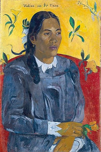 Tahitienne à la fleur (1891) | MonOeuvred'art.com 90x120cm