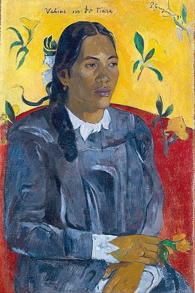 Tahitienne à la fleur (1891) | MonOeuvred'art.com 90x120cm