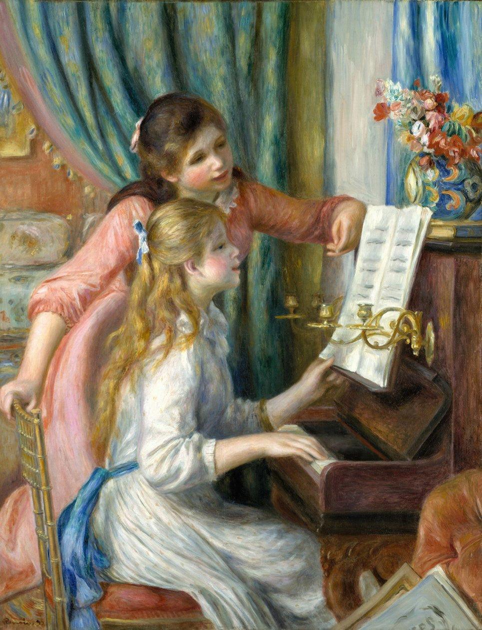 Jeunes filles au piano | MonOeuvred'art.com 90x120cm