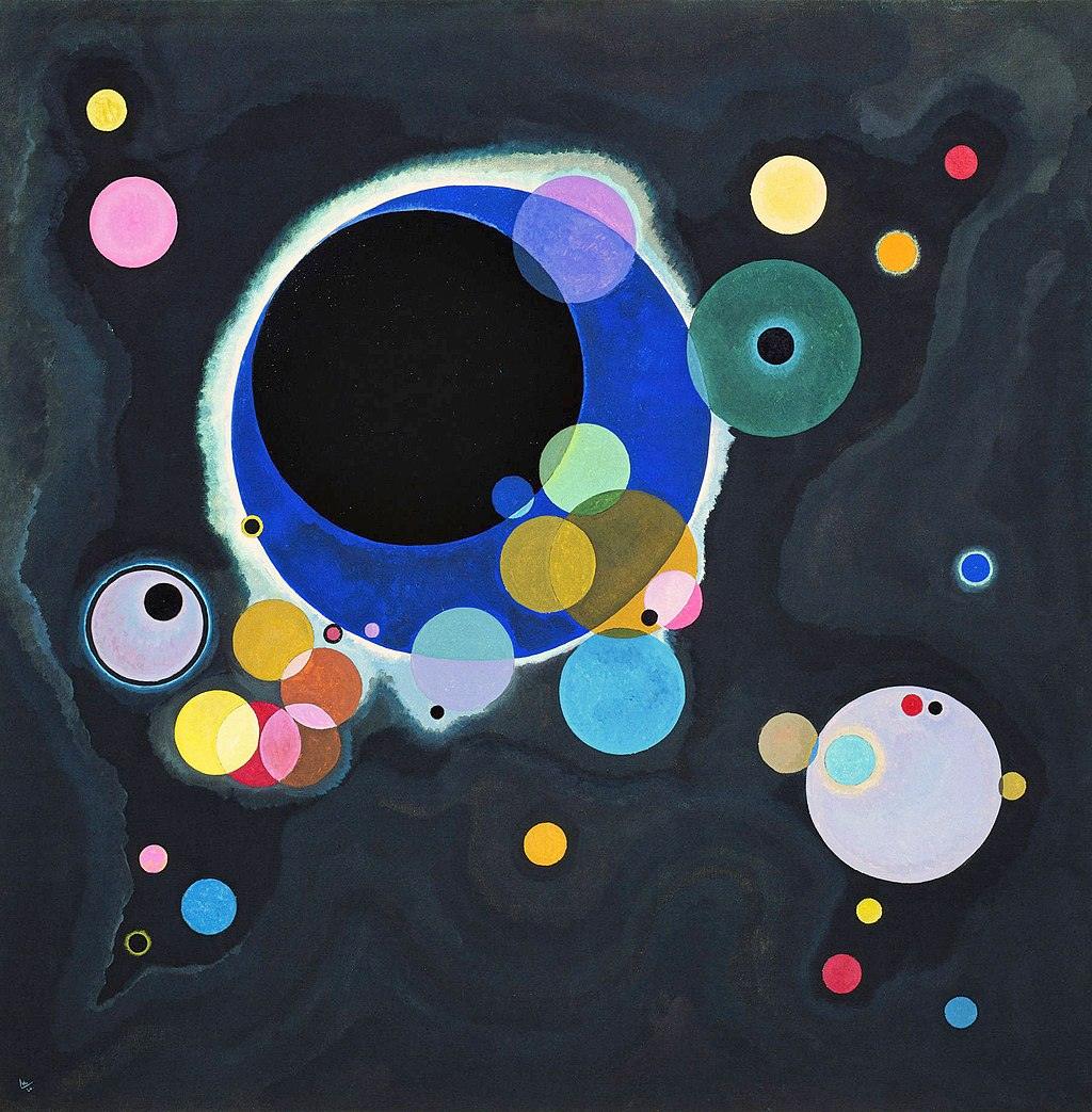 Plusieurs Cercles (1926) | MonOeuvred'art.com 90x120cm