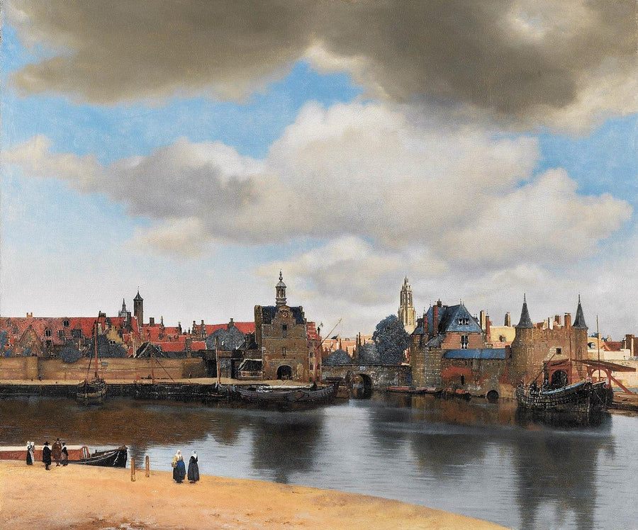 Vue de Delft (c. 1660-1661) | MonOeuvred'art.com 90x120cm