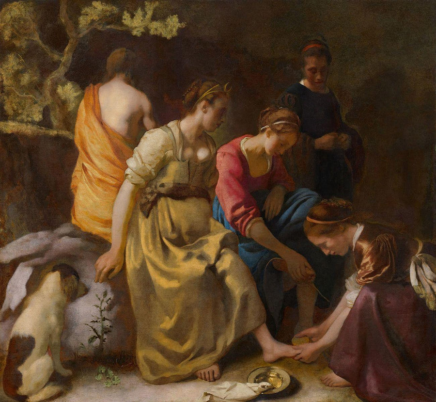 Diane et ses compagnes (c. 1655-1656) | MonOeuvred'art.com 90x120cm