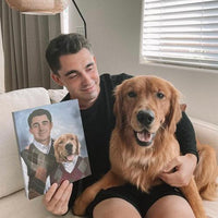Portrait personnalisé Meilleurs Amis animal de compagnie